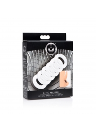 Комплект из 6 прозрачных эрекционных колец Ring Master Custom Ball Stretcher Kit - XR Brands - в Самаре купить с доставкой