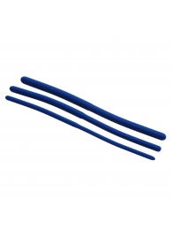 Набор из 3 синих силиконовых уретральных расширителей Invasion Silicone Urethral Sound Trainer Set - XR Brands - купить с доставкой в Самаре