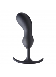 Черный массажер простаты с утяжелителями Premium Silicone Weighted Prostate Plug Large - 18,8 см. - XR Brands - в Самаре купить с доставкой