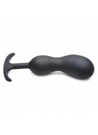 Черный массажер простаты с утяжелителями Premium Silicone Weighted Prostate Plug XL - 20,8 см. - XR Brands - в Самаре купить с доставкой