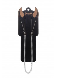 Зажимы на соски «Вилки» на цепочке - Pecado - купить с доставкой в Самаре