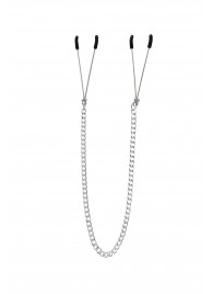 Зажимы на соски «Вилки» на цепочке - Pecado - купить с доставкой в Самаре