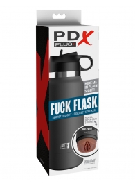 Смуглый мастурбатор-вагина в корпусе-бутылке F*ck Flask - Pipedream - в Самаре купить с доставкой