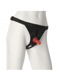 Трусики со штырьком для фиксации насадок Ultra Harness with Plug - Doc Johnson - купить с доставкой в Самаре
