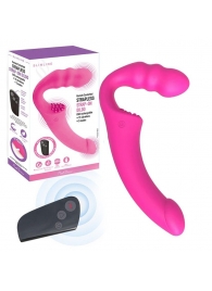 Розовый безремневой страпон Straples Strap-On Dildo - Erokay - купить с доставкой в Самаре