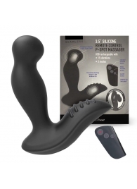 Черный вибромассажер простаты 3,5’’ Remote Control P-spot Massager - 12,5 см. - Erokay - в Самаре купить с доставкой