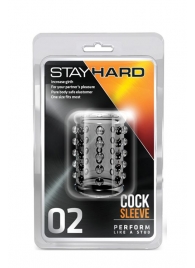 Прозрачная насадка на пенис с шишечками STAY HARD COCK SLEEVE 02 CLEAR - Blush Novelties - в Самаре купить с доставкой