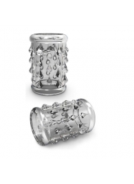 Прозрачная насадка с капельками STAY HARD COCK SLEEVE 05 CLEAR - Blush Novelties - в Самаре купить с доставкой