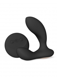 Черный вибромассажер простаты с пультом ДУ Hugo 2 Remote - Lelo - в Самаре купить с доставкой