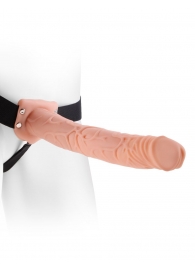 Фаллопротез телесного цвета Hollow Strap-On - 29 см. - Pipedream - купить с доставкой в Самаре