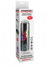 Перезаряжаемый мастурбатор-ротик Extreme Toyz Rechargeable Roto-Bator Mouth - Pipedream - в Самаре купить с доставкой