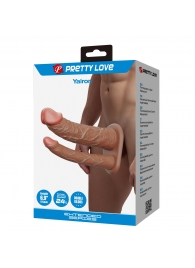 Реалистичная полая насадка на член для двойного проникновения Yairon - 17,5 см. - Baile - купить с доставкой в Самаре
