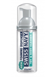 Очищающая пенка для игрушек и тела Toy   Body Cleaner Foamer - 47 мл. - Swiss navy - купить с доставкой в Самаре