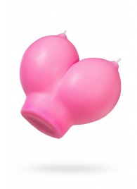 Розовая свеча «Сиськи» - 150 гр. - Pecado - купить с доставкой в Самаре