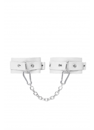 Белые мини-оковы со скруглёнными углами - Pecado - купить с доставкой в Самаре