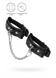 Черные мини-оковы со скруглёнными углами - Pecado - купить с доставкой в Самаре