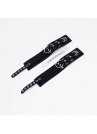 Черные кожаные оковы Sex - Crazy Handmade - купить с доставкой в Самаре