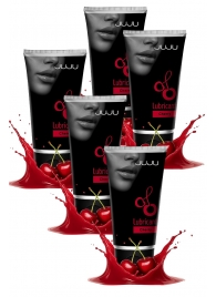 Набор из 5 съедобных лубрикантов JUJU со вкусом вишни - JuJu - купить с доставкой в Самаре