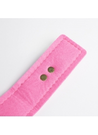 Черно-розовый ошейник с золотистой фурнитурой - Crazy Handmade - купить с доставкой в Самаре