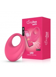 Розовое интерактивное эрекционное виброкольцо Leo - Easy toys - в Самаре купить с доставкой