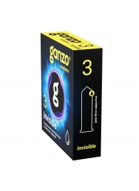 Супертонкие презервативы Ganzo Invisible - 3 шт. - Ganzo - купить с доставкой в Самаре