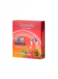 Стимулирующая насадка Sitabella Extender  Клубника - Sitabella - купить с доставкой в Самаре