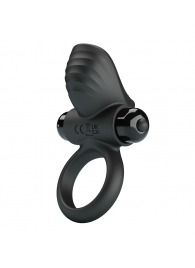 Черное эрекционное кольцо с вибрацией Adrien - Baile - в Самаре купить с доставкой