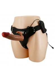 Мужской полый страпон с вибрацией Marion - Baile - купить с доставкой в Самаре