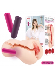 Мастурбатор-вагина с вибрацией Jenny Onahole edition 005 - KOKOS - в Самаре купить с доставкой