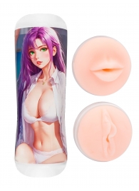 Двусторонний мастурбатор аниме - ротик и вагина - Tokyo Style - в Самаре купить с доставкой
