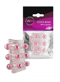 Прозрачная сквозная насадка на пенис с цветными шариками - Erowoman-Eroman - в Самаре купить с доставкой