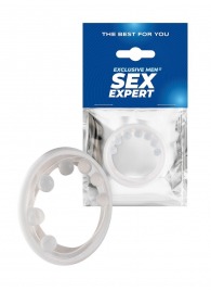 Эрекционное кольцо с мягкой стимулирующей насадкой - Sex Expert - в Самаре купить с доставкой