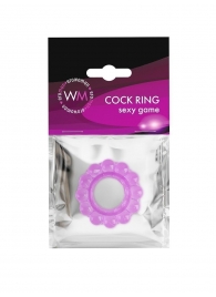 Лиловое эрекционное кольцо с 2 рядами стимулирующих шариков - Erowoman-Eroman - в Самаре купить с доставкой