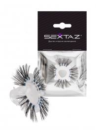 Эластичное эрекционное кольцо с черными «ресничками» - Sextaz - в Самаре купить с доставкой