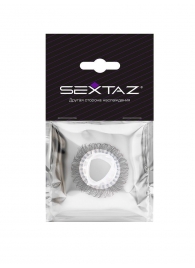 Эластичное эрекционное кольцо с длинными черными «ресничками» - Sextaz - в Самаре купить с доставкой