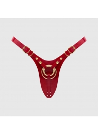 Красный пояс для фиксации насадок Strap-On-Me Leatherette Harness Fabulous - Strap-on-me - купить с доставкой в Самаре