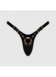 Черный пояс для фиксации насадок Strap-On-Me Leatherette Harness Fabulous - Strap-on-me - купить с доставкой в Самаре