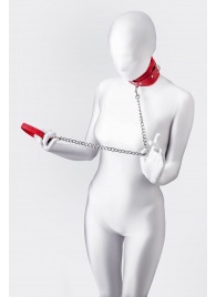 Красный ошейник с подкладкой из меха - ToyFa - купить с доставкой в Самаре