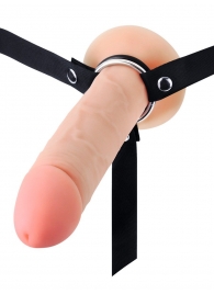 Мужской полый страпон на регулируемых ремешках - 22 см. - Sex Expert - купить с доставкой в Самаре