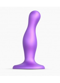 Фиолетовая насадка Strap-On-Me Dildo Plug Curvy size S - Strap-on-me - купить с доставкой в Самаре