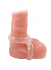 Прозрачное двойное эрекционное кольцо - Sex Expert - в Самаре купить с доставкой