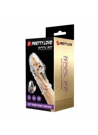 Прозрачная насадка на пенис Booker - 8 см. - Baile - в Самаре купить с доставкой