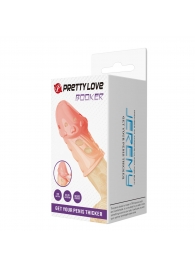 Телесная насадка на пенис Booker - 8 см. - Baile - в Самаре купить с доставкой