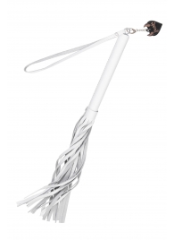 Белая кожаная плеть - 50 см. - Pecado - купить с доставкой в Самаре