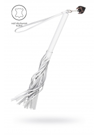 Белая кожаная плеть - 50 см. - Pecado - купить с доставкой в Самаре