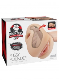 Телесный мастурбатор-вагина Pussy Pounder Squeeze Stroker - Pipedream - в Самаре купить с доставкой