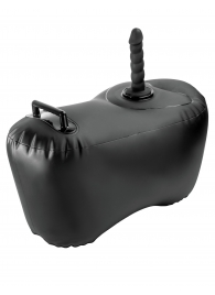 Черное надувное кресло с платформой для фиксации дилдо Body Dock Inflatable Love Seat - Pipedream - купить с доставкой в Самаре