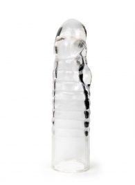 Прозрачная закрытая насадка на член - 15 см. - Sex Expert - в Самаре купить с доставкой