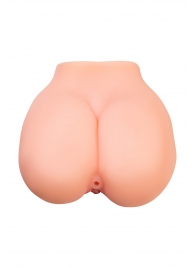 Реалистичный мастурбатор в форме попки с 2 любовными входами - No Name - в Самаре купить с доставкой