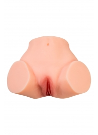 Телесный реалистичный мастурбатор-полуторс с 2 любовными входами - No Name - в Самаре купить с доставкой